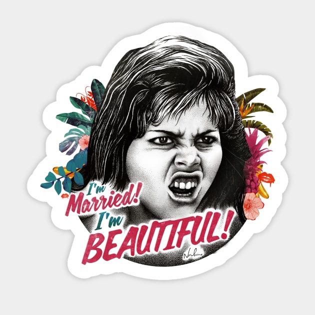 I'm Married! I'm Beautiful! Sticker by nordacious